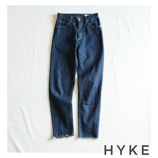 ハイク(HYKE)のHYKE テーパードカットオフデニム ブルー 26 ハイク(デニム/ジーンズ)