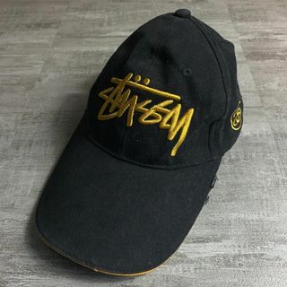 ステューシー(STUSSY)のY2K STUSSY ステューシー ストレートキャップ ストラップバックル 00(キャップ)