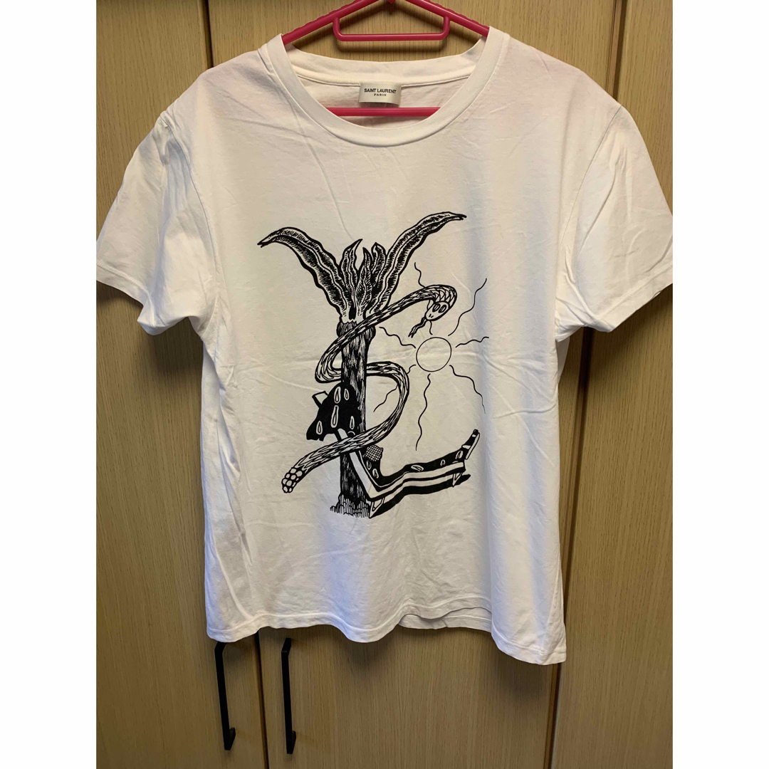 SAINT LAURENT サンローラン メンズ Tシャツ 白 size M