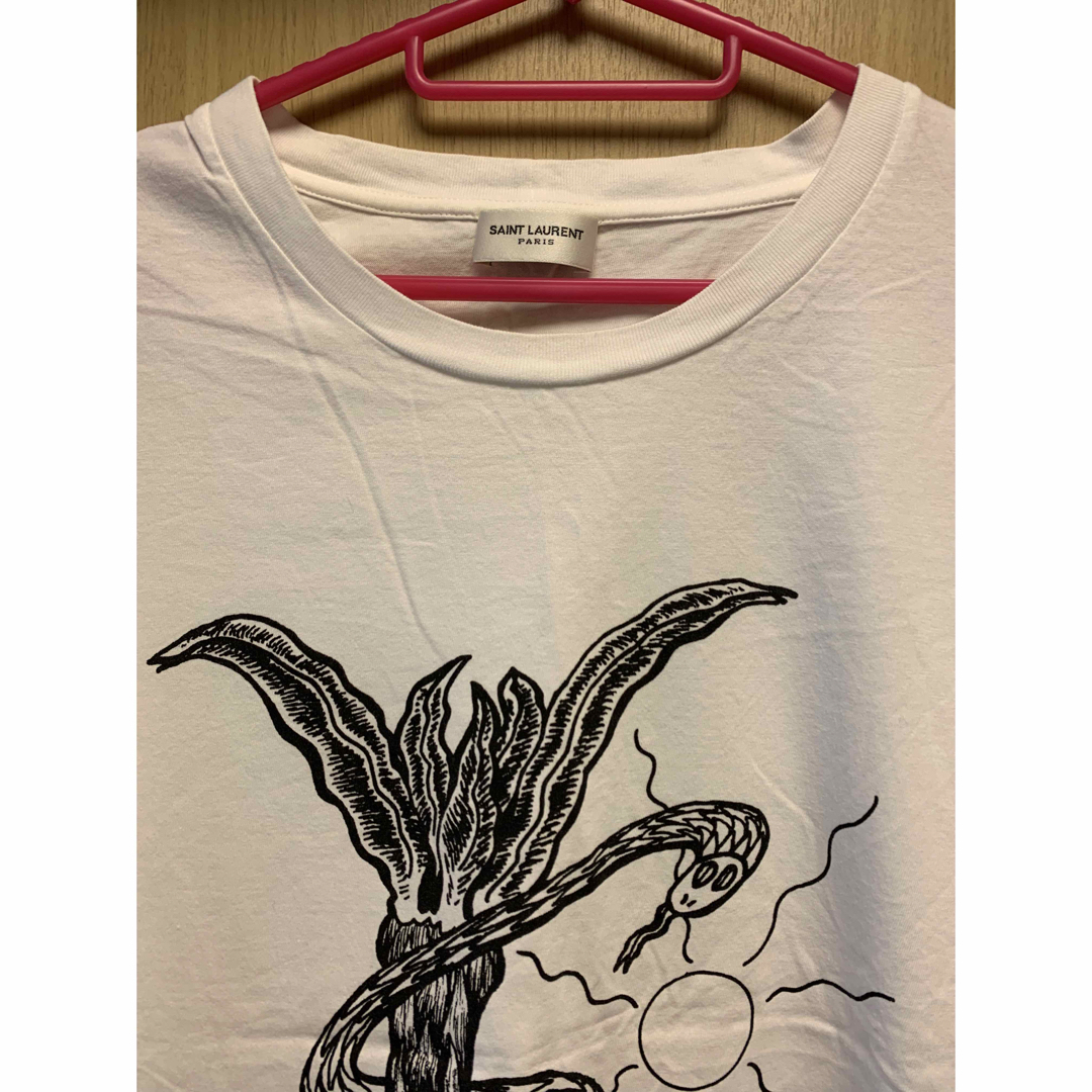 正規 Saint Laurent サンローランパリ ボーダー Tシャツ