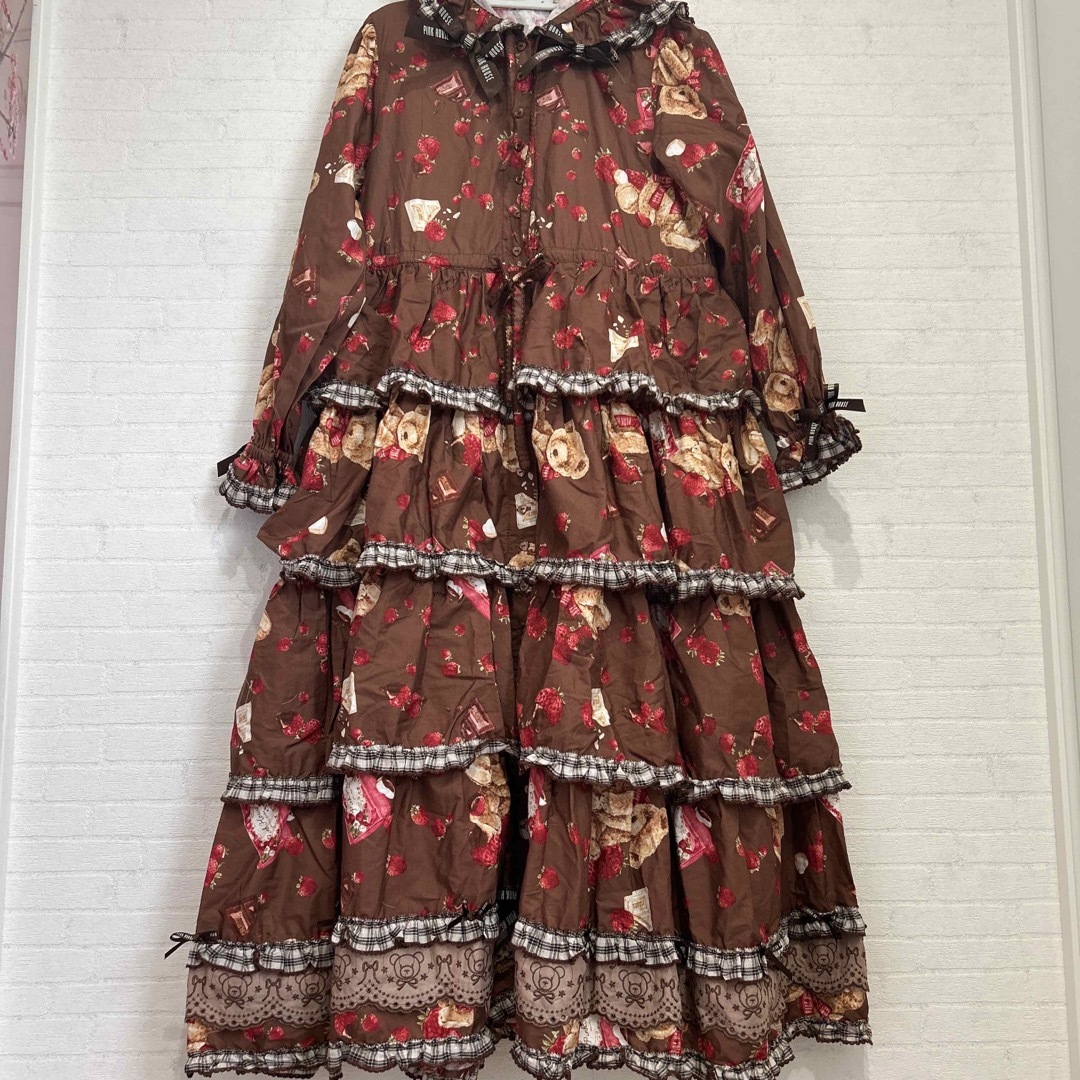 新品 PINK HOUSE 青木美沙子 コラボ ワンピース くま テディベア | フリマアプリ ラクマ
