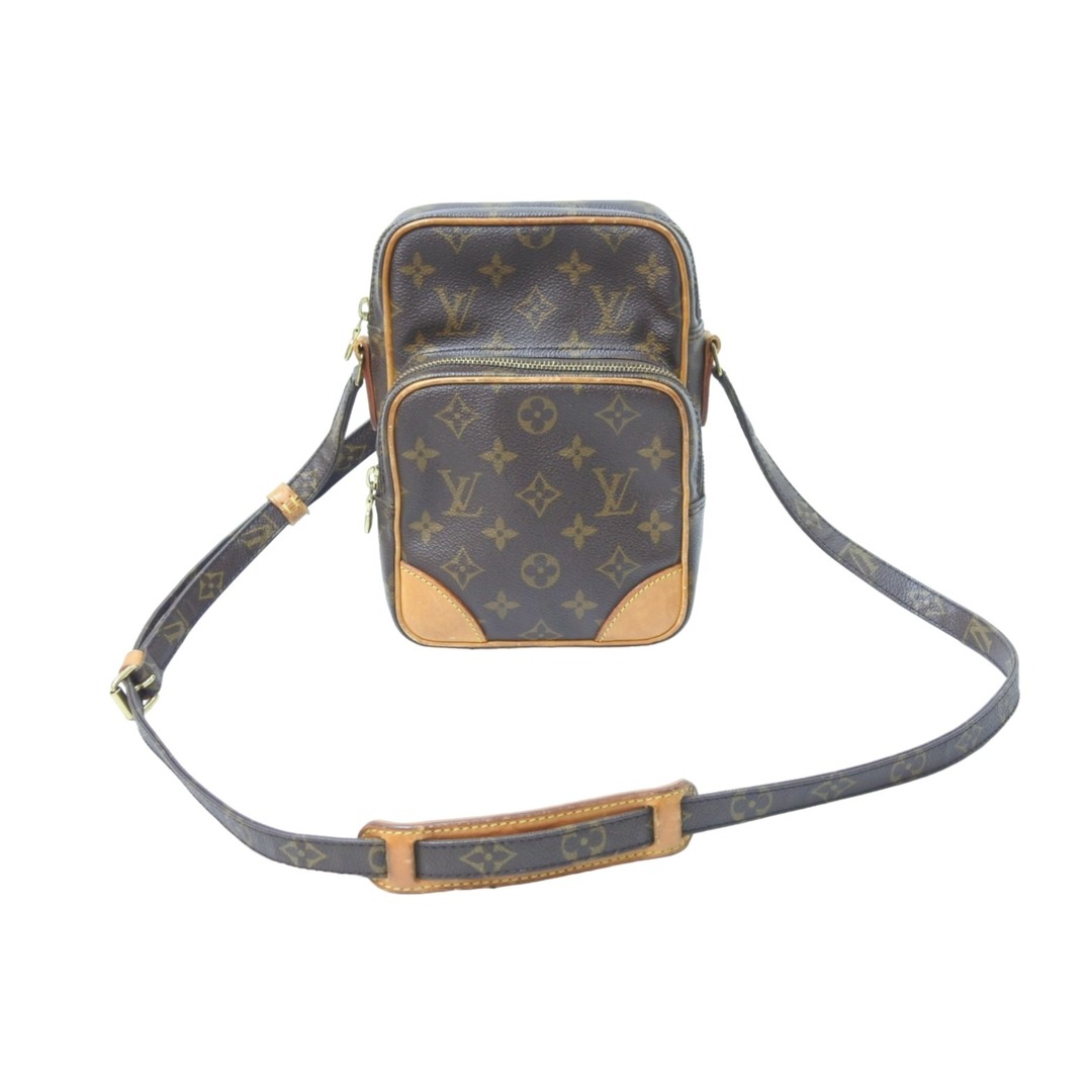 LOUIS VUITTON ルイヴィトン ショルダーバッグ アマゾン モノグラム ブラウン M45236 ゴールド金具 良品 中古 51557 |  フリマアプリ ラクマ