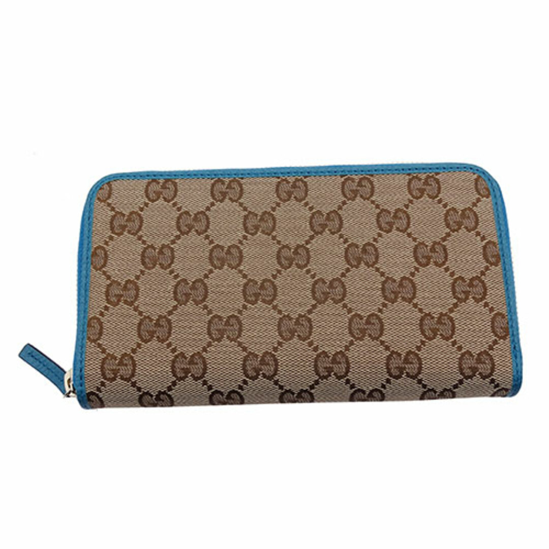 グッチ GUCCI 財布 レディース ブランド, 長財布 GGキャンバス ブルー ブラウン 363423 アウトレット 【中古】 | フリマアプリ  ラクマ