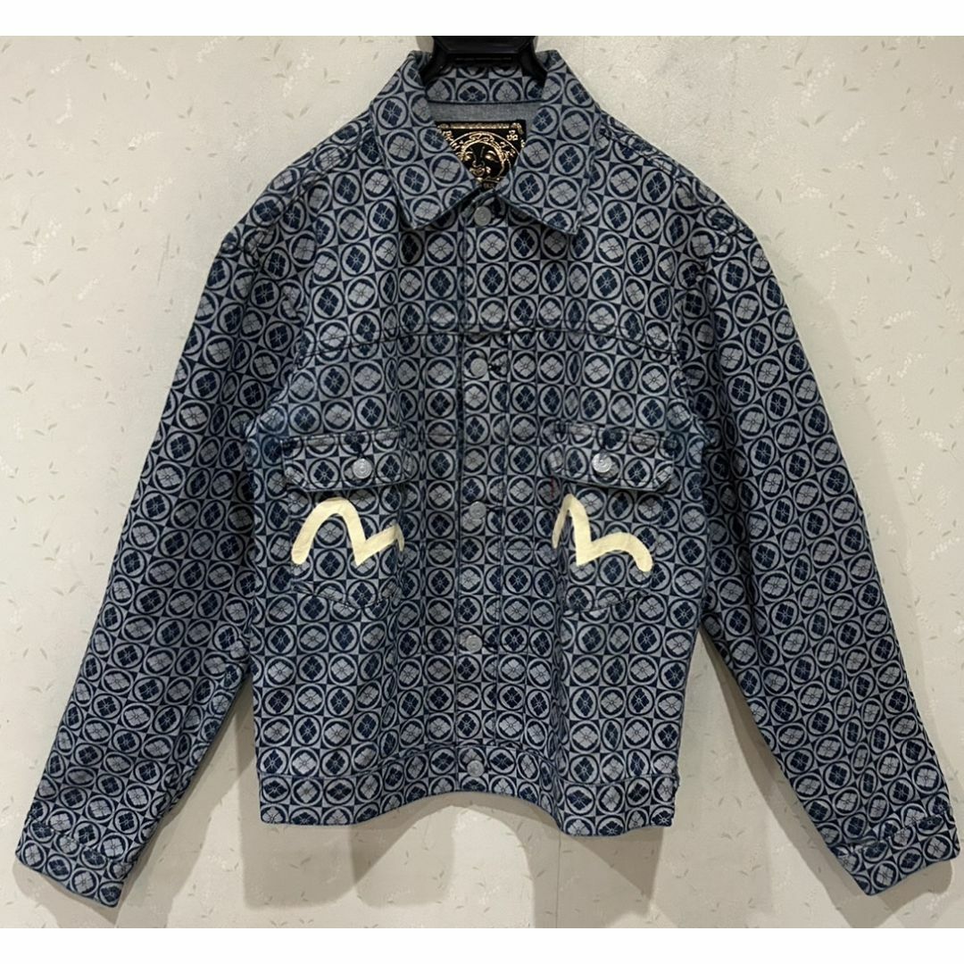 超美品！希少！初期EVISU Lot1557 デニムジャケット！EVISタブ！