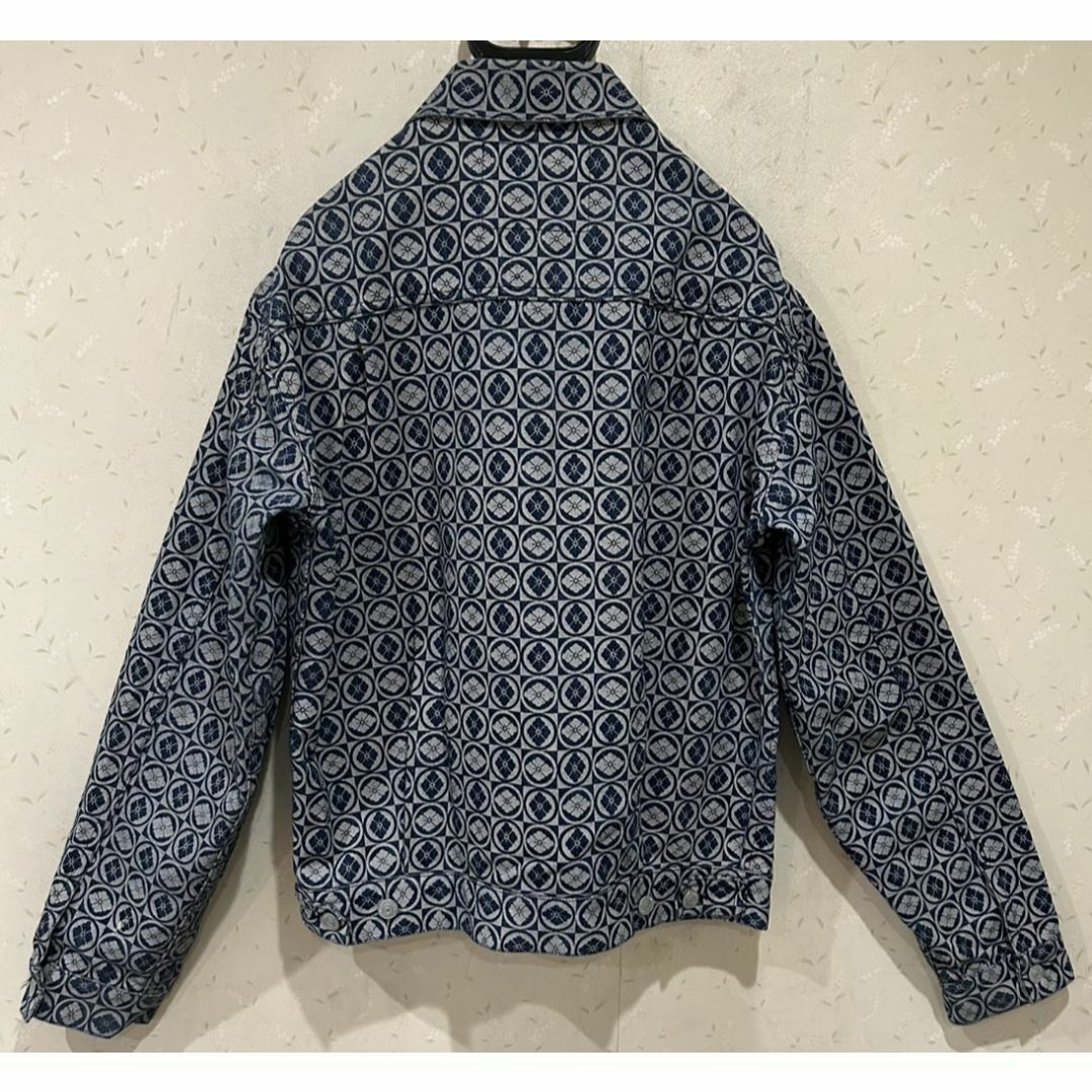 EVISU - *エヴィス EVISU 家紋 総柄 カモメ デニム ジャケット EVISU - *エヴィス EVISU 家紋 総柄 カモメ デニム ジャケット