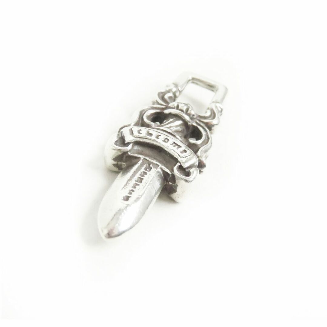 美品□CHROME HEARTS/クロムハーツ #5 ロゴ入り ダガーチャーム/ペンダントトップ アクセサリー シルバーカラー 重量6.45g メンズ◎