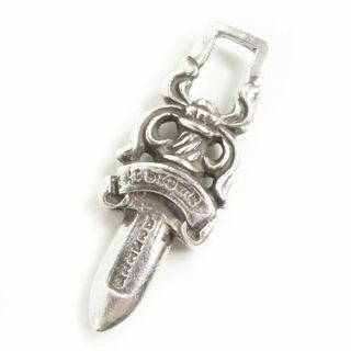 極美品▼CHROME HEARTS クロムハーツ ラージダガー 925 ペンダントトップ/チャーム シルバー メンズ 重量32.4g