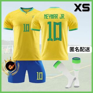 大人用 XS✨ブラジル代表 ネイマール 黄色⚽子供サッカーユニフォーム キッズ(その他)