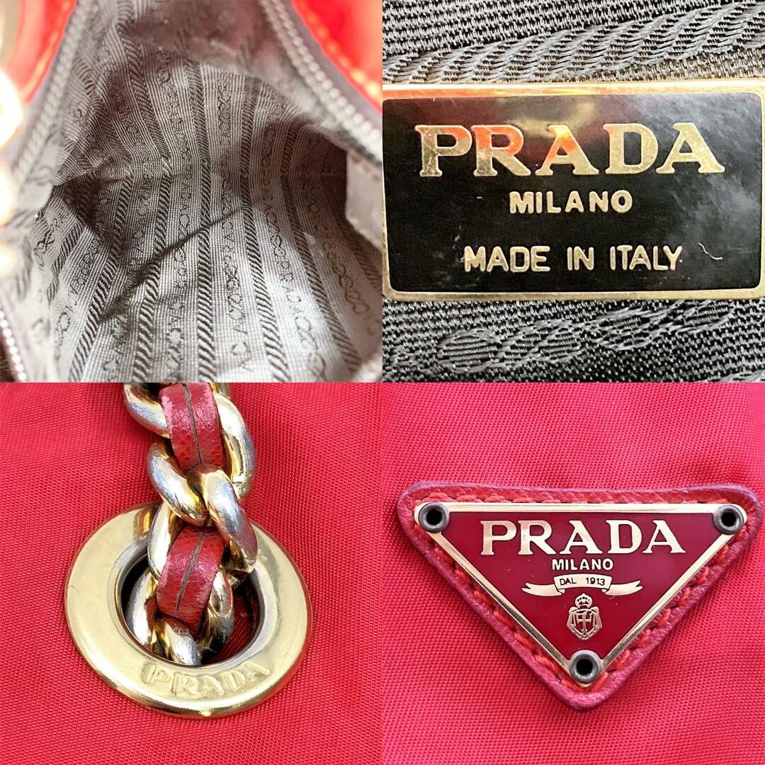 PRADA - セール PRADA プラダ ショルダーバッグ バッグ レッド 赤