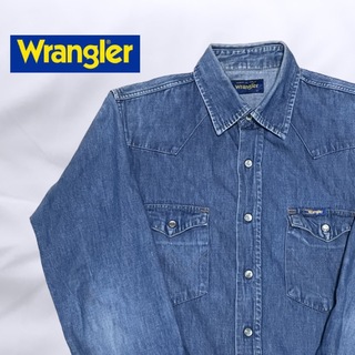 ラングラー(Wrangler)の【美品】イタリア産 Wrangler(ラングラー) シャツ Mサイズ(シャツ)