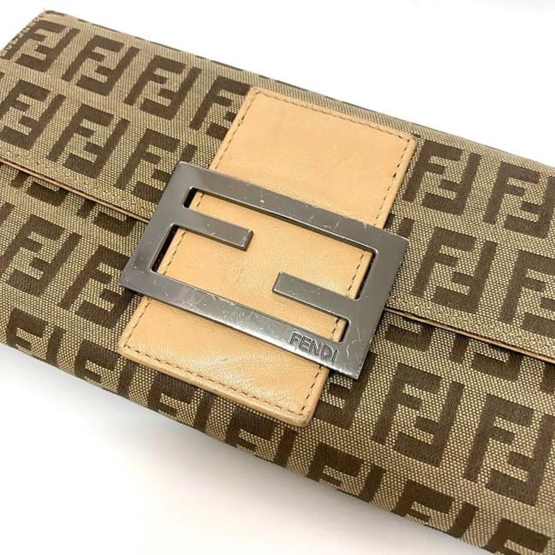FENDI - フェンディ 二つ折り 長財布 カーキ ベージュ 財布の通販 by