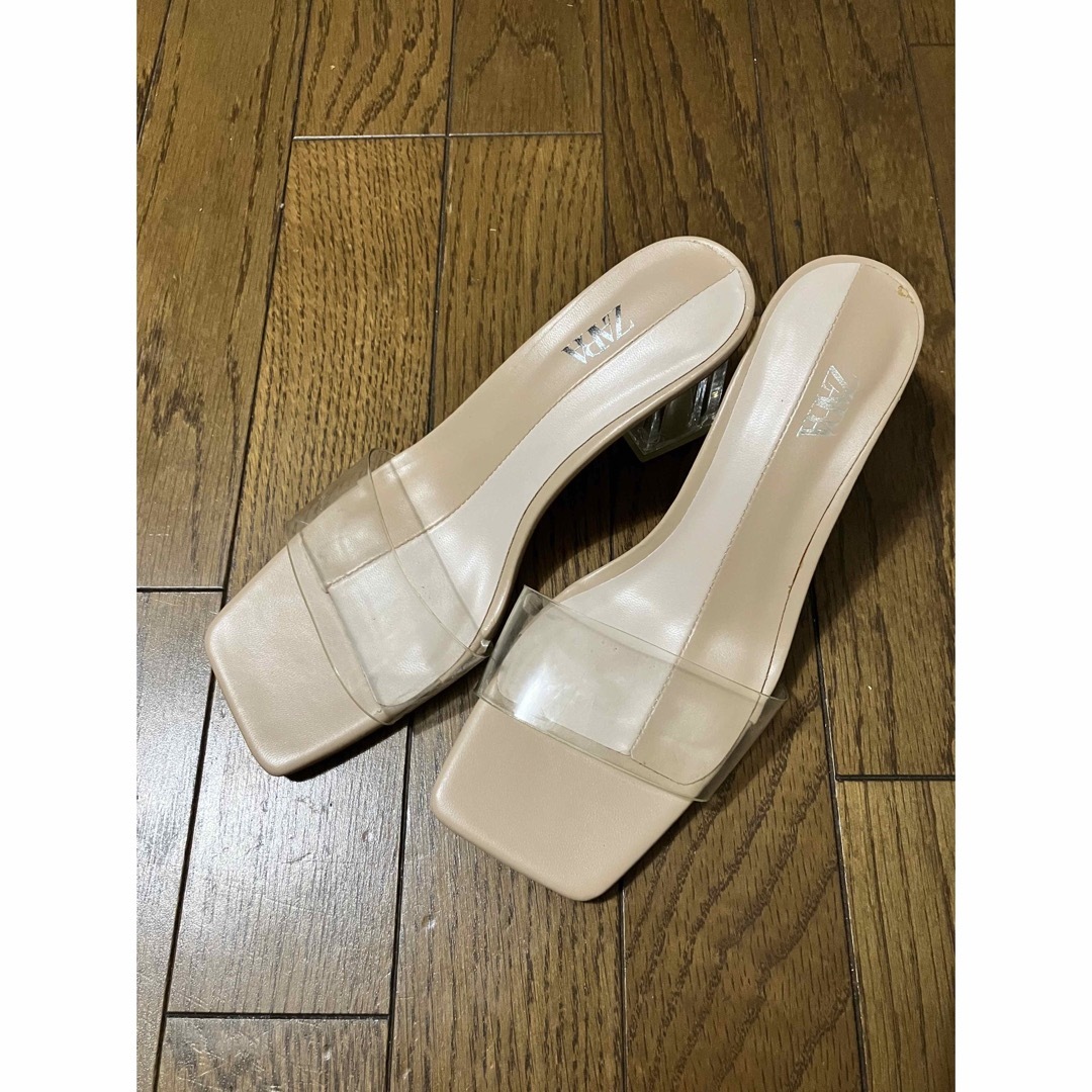 ZARA ザラ  クリアウェッジソール 23.5  ヒール9.5cm