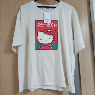 サンリオ(サンリオ)の新品SANRIOハローキティ半袖TシャツL(Tシャツ(長袖/七分))