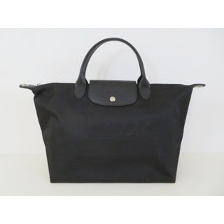 ロンシャン(LONGCHAMP)のT07 ロンシャン プリアージュ ナイロン/レザー トートバッグ ブラック(トートバッグ)