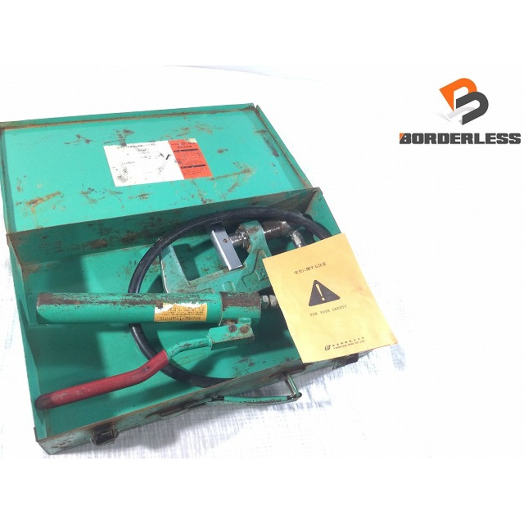 ☆中古品☆KAMEKURA 亀倉 パイプ圧着機 S-30 ケース付 手動油圧 ☆中古品☆KAMEKURA 亀倉 パイプ圧着機 S-30 ケース付 手動油圧