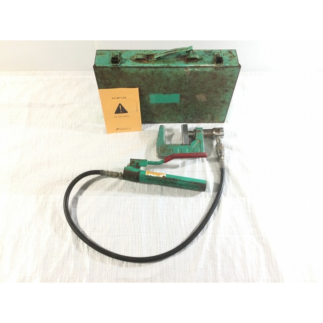☆中古品☆KAMEKURA 亀倉 パイプ圧着機 S-30 ケース付 手動油圧 ☆中古品☆KAMEKURA 亀倉 パイプ圧着機 S-30 ケース付 手動油圧