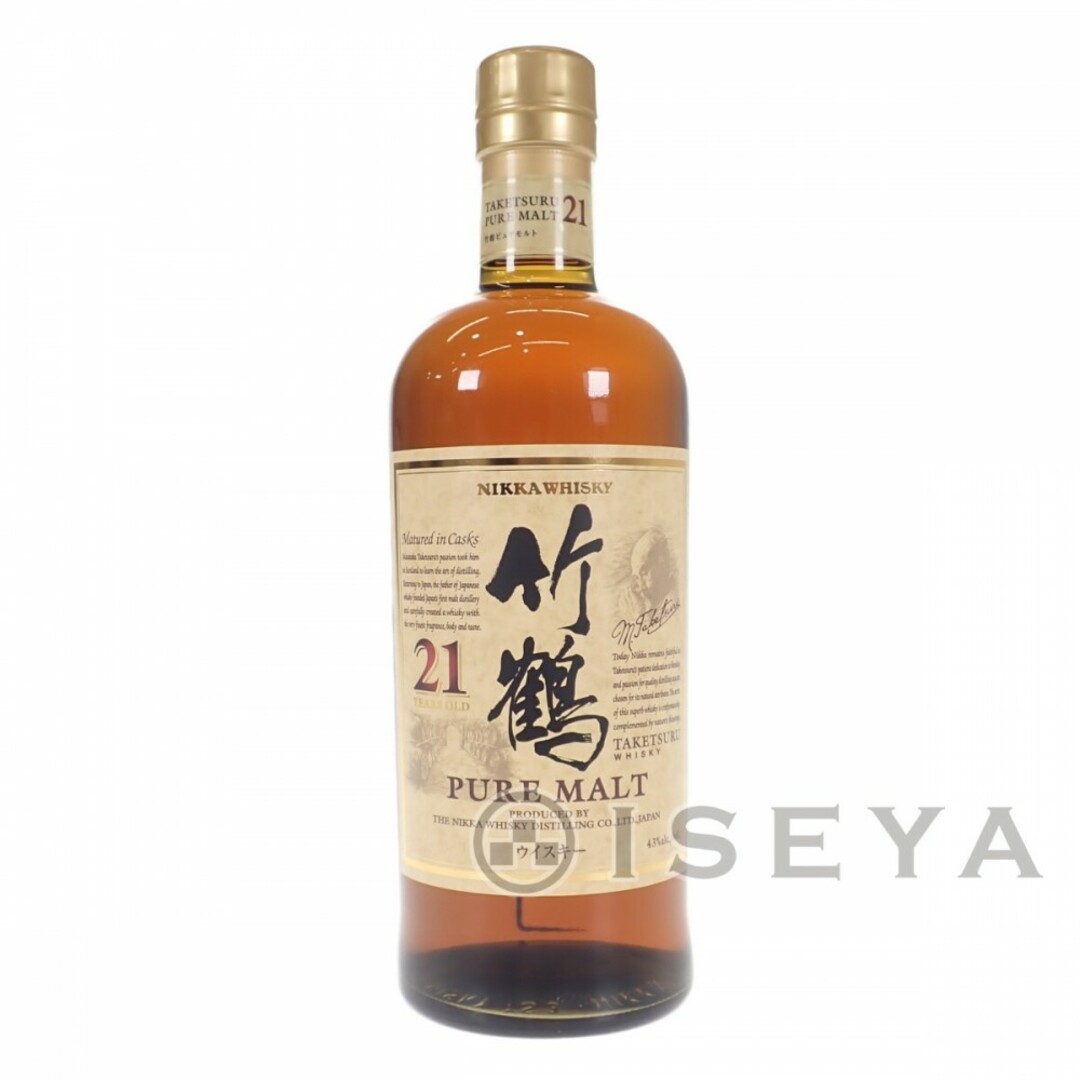 Sランク】NIKKA WHISKY ニッカ 竹鶴 21年 ピュアモルト ウイスキー 43