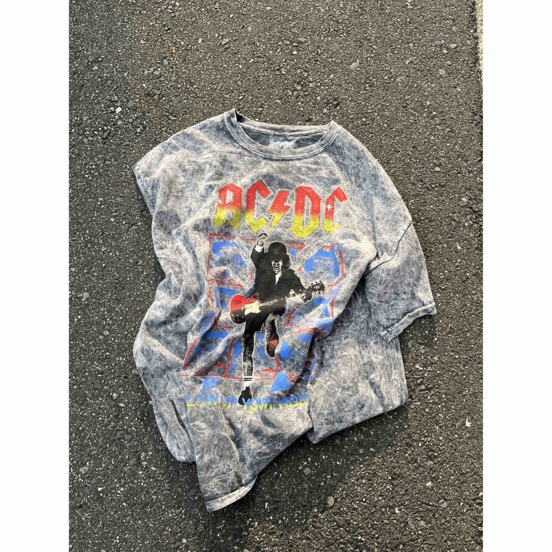 ACDC RAG(エーシーディーシーラグ)の（レア）ACDC バンドTシャツ ヴィンテージ　ビッグロゴ　タイダイ メンズのトップス(Tシャツ/カットソー(半袖/袖なし))の商品写真