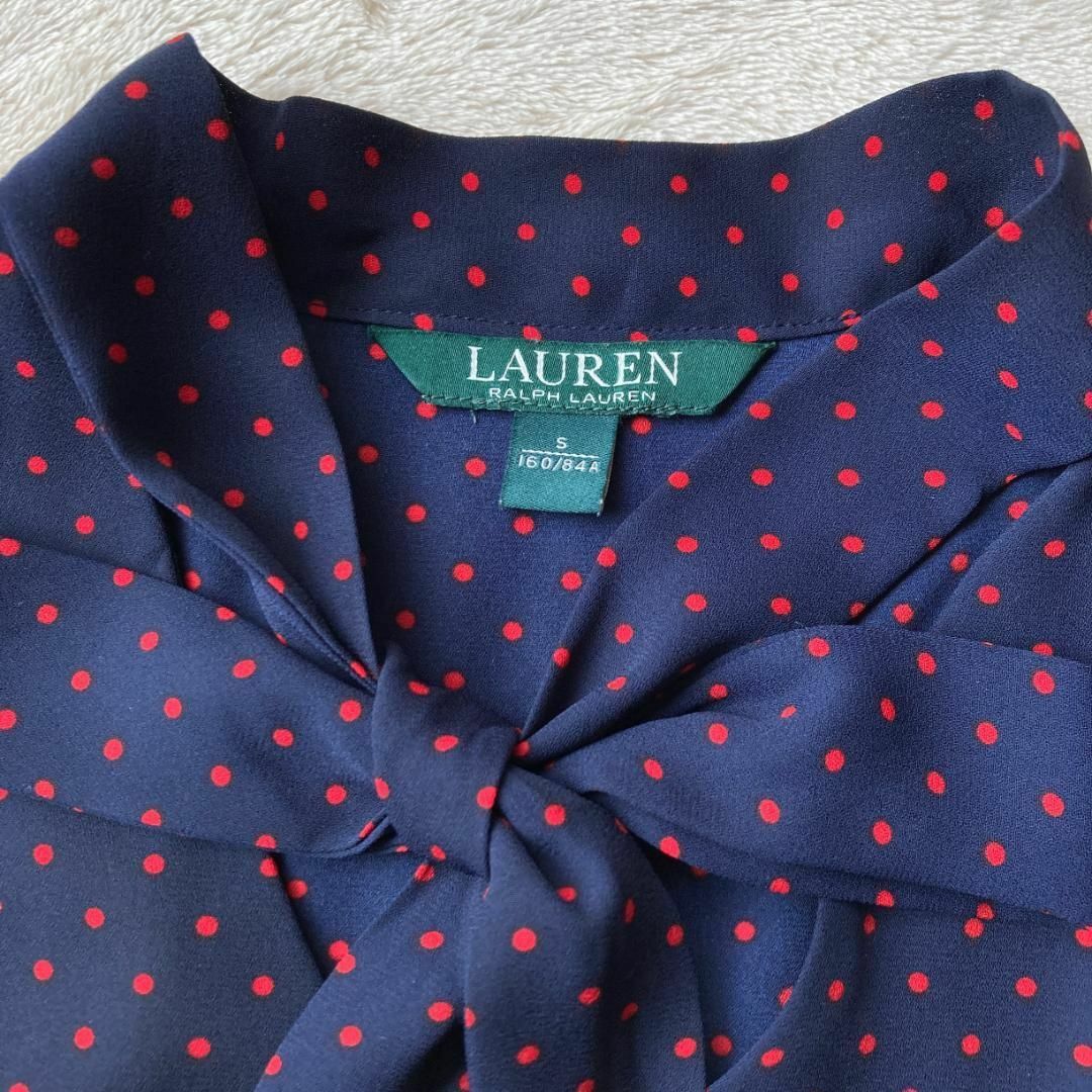 1226 美品 LAUREN ローレン ラルフローレン ブラウス とろみシャツ 5