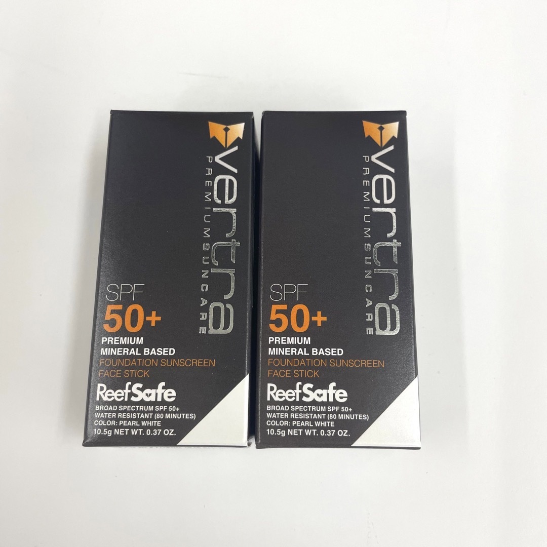 バートラ 日焼け止め フェイススティック パールホワイト SPF50+ 2個