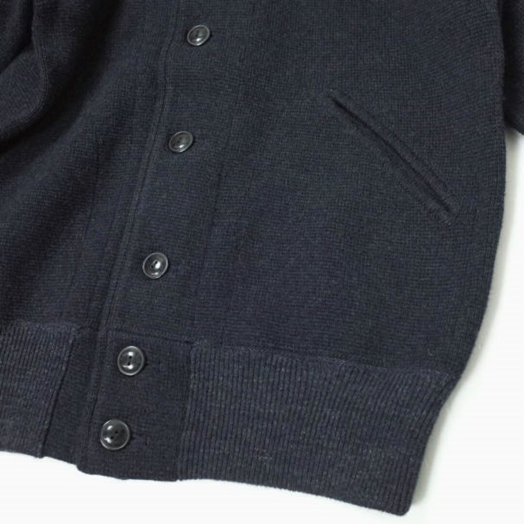 RRL(ダブルアールエル)のRRL ダブルアールエル BASEBALL JACKET ベースボールジャケット 782704932001 S NAVY スタジアムジャンパー Double RL ニット スタジャン カーディガン アウター【中古】【RRL】 メンズのジャケット/アウター(スタジャン)の商品写真