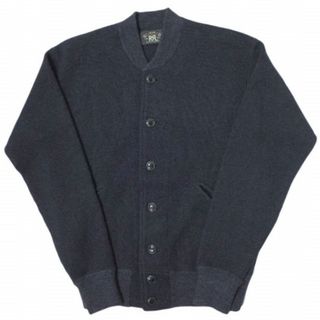 ダブルアールエル(RRL)のRRL ダブルアールエル BASEBALL JACKET ベースボールジャケット 782704932001 S NAVY スタジアムジャンパー Double RL ニット スタジャン カーディガン アウター【中古】【RRL】(スタジャン)