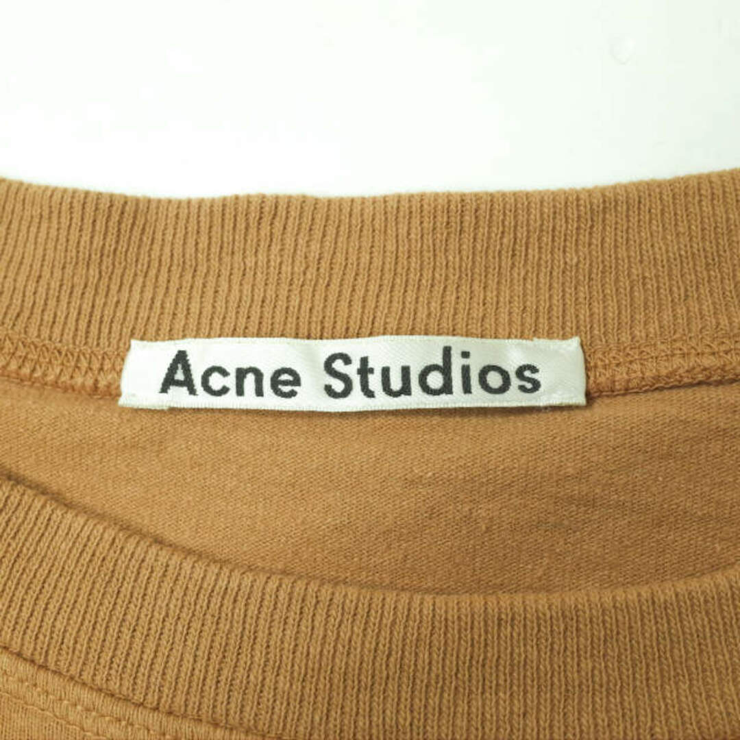 Acne Studios アクネストゥディオズ リバースロゴTシャツ 1159-343-7152 S ブラウン 半袖 オーバーサイズ  トップス【中古】【Acne Studios】