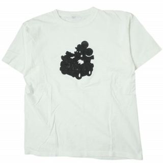 セブンバイセブン(7x7)の7x7 seven by seven セブンバイセブン フロッキープリントTシャツ L程度 ホワイト トップス【中古】【7x7 seven by seven】(Tシャツ/カットソー(半袖/袖なし))