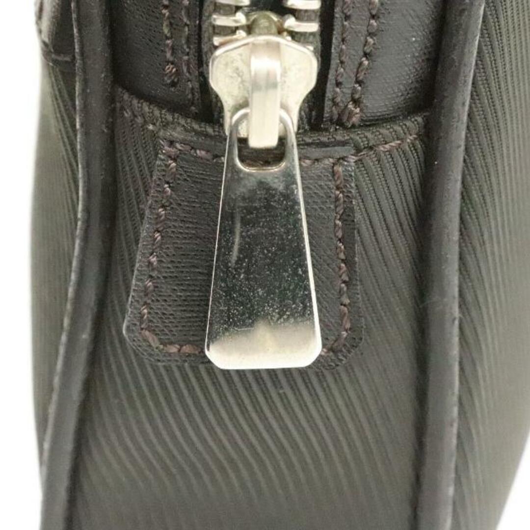 ダンヒル クラッチバッグ ブラック ダークグレー レザー dunhill