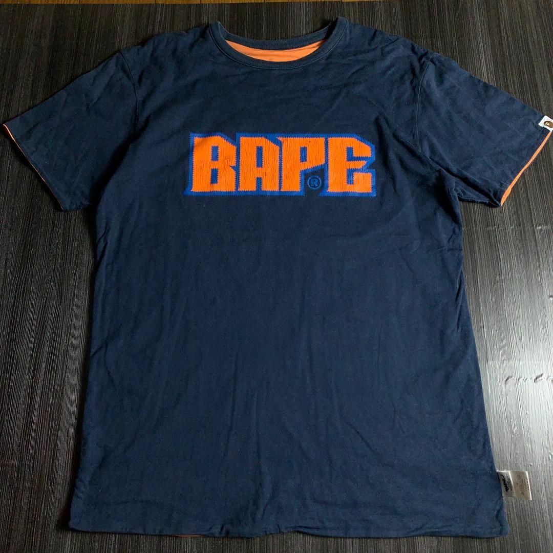 激レア 初期タグ 日本製 BAPE ベイプ リバーシブル Tシャツ ロゴ L | フリマアプリ ラクマ