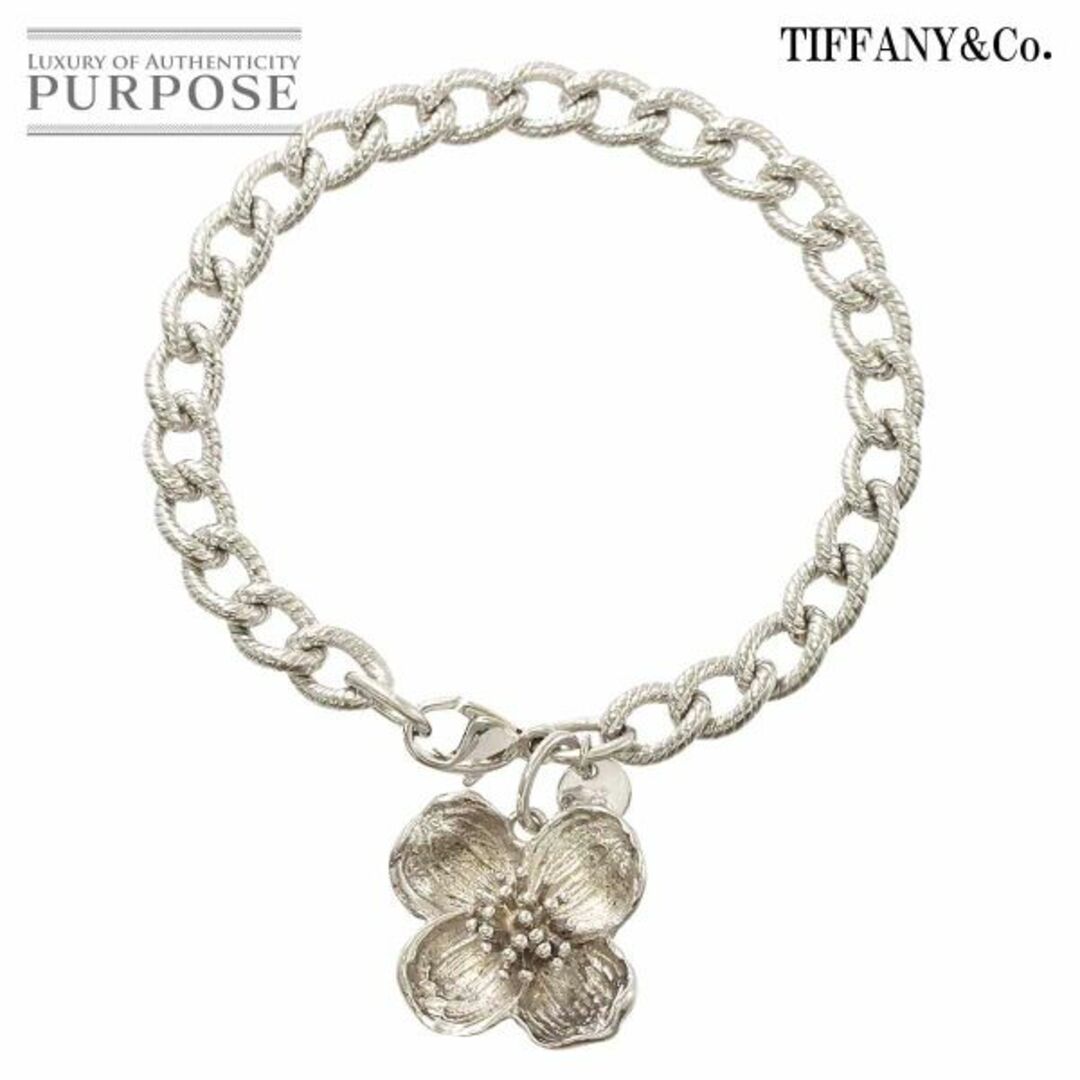 ティファニー TIFFANY&Co. フラワーモチーフ ブレスレット 17.5cm SV ...