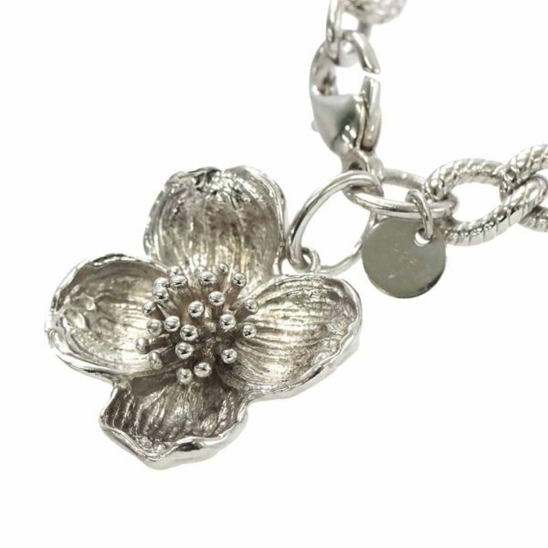 ティファニー TIFFANY&Co. フラワーモチーフ ブレスレット 17.5cm SV ...