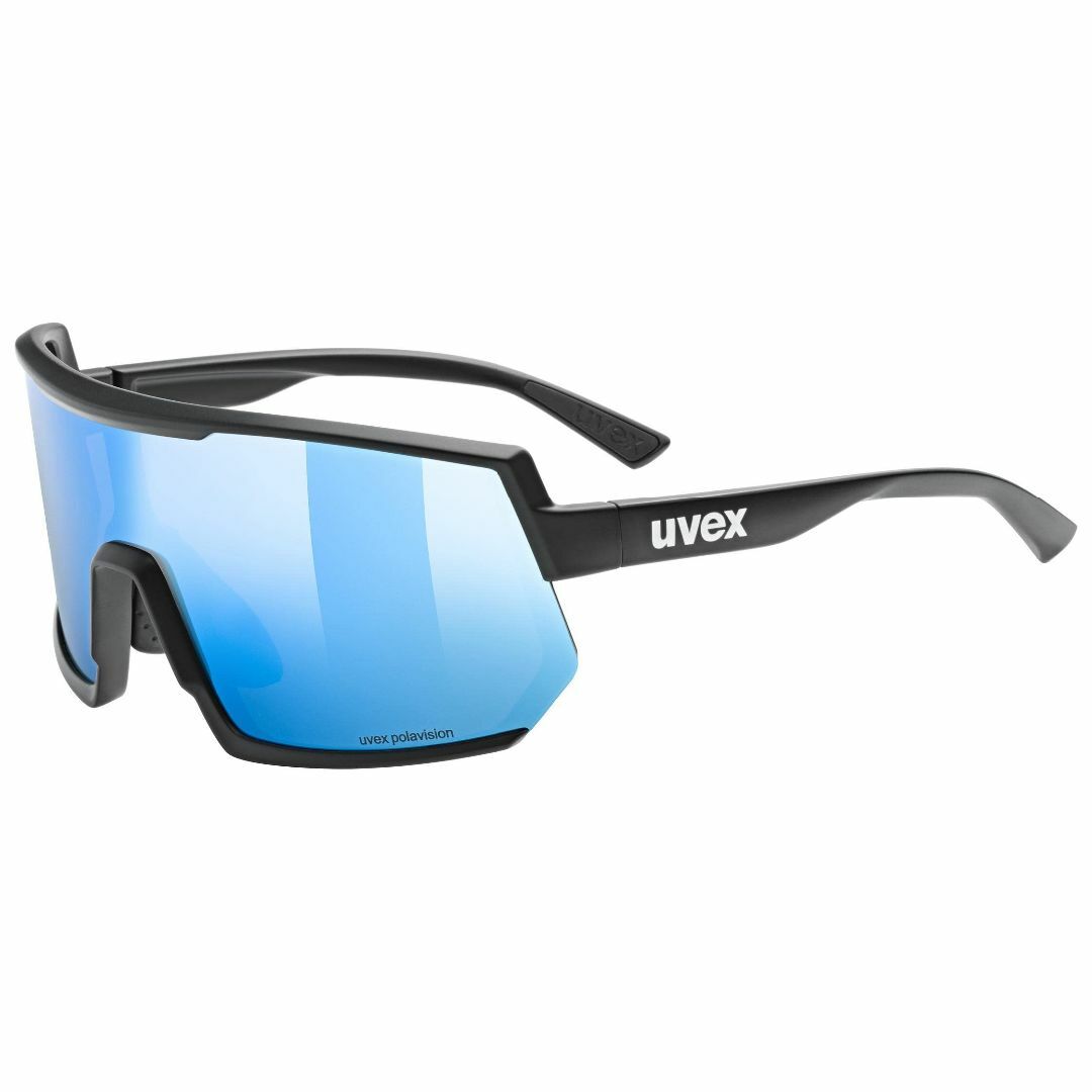 【色: ブラックマット(ブルー)】[ウベックス] スポーツサングラス UV400