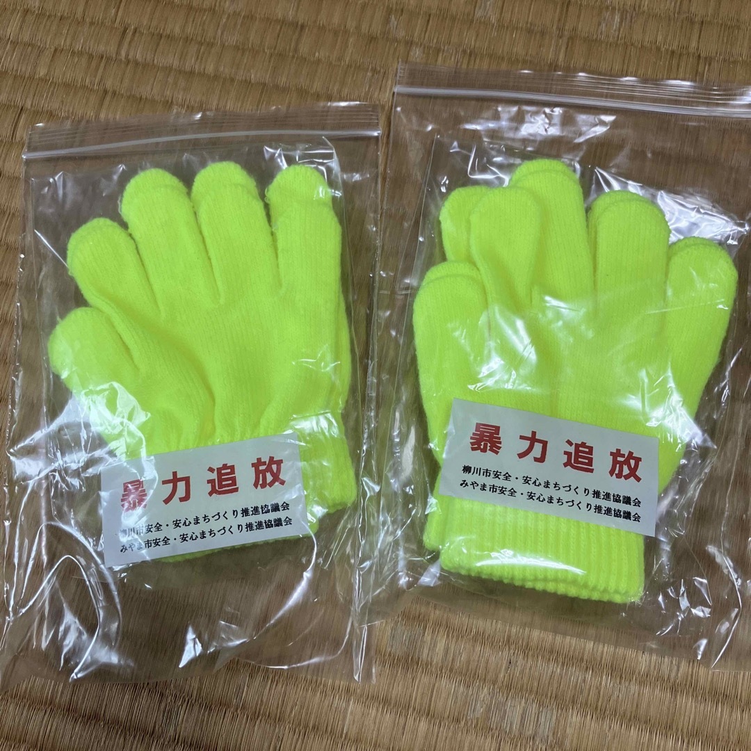 手袋　2個セット キッズ/ベビー/マタニティのこども用ファッション小物(手袋)の商品写真