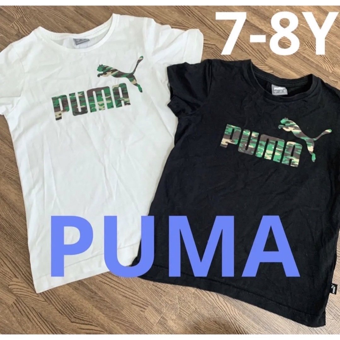 PUMA PUMA 130cm 128cm 黒 白 2枚セット Tシャツ 半袖 男の子の通販 by s shop｜プーマならラクマ