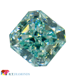 FANCY INTENSE BLUE GREEN 0.869ct SQ/RT03(その他)