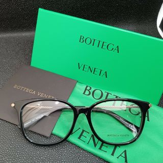 E ボッテガ BOTTEGA メガネ 眼鏡 サングラス 黒 伊達