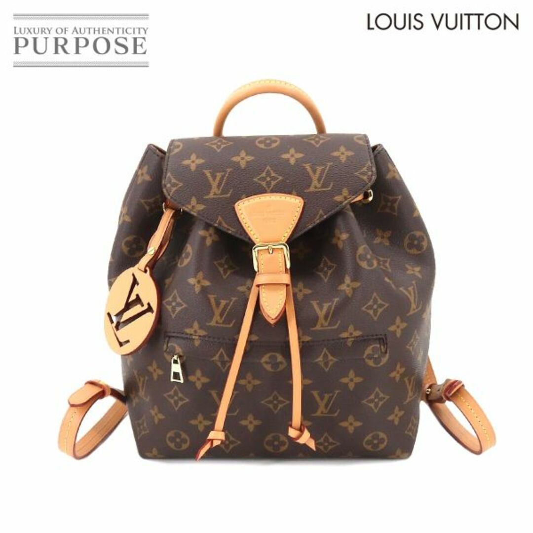 未使用 展示品 ルイ ヴィトン LOUIS VUITTON モノグラム モンスリ NM PM バックパック リュックサック M45501 ブラウン RFID VLP 90194503ゴールド