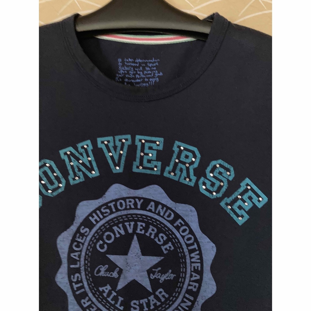 CONVERSE(コンバース)のコンバースＴシャツ　紺 レディースのトップス(Tシャツ(半袖/袖なし))の商品写真