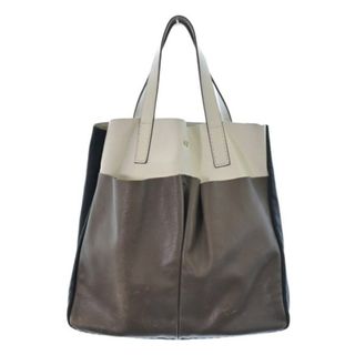 アニヤハインドマーチ(ANYA HINDMARCH)のANYA HINDMARCH トートバッグ - 茶系xベージュ系x黒 【古着】【中古】(トートバッグ)