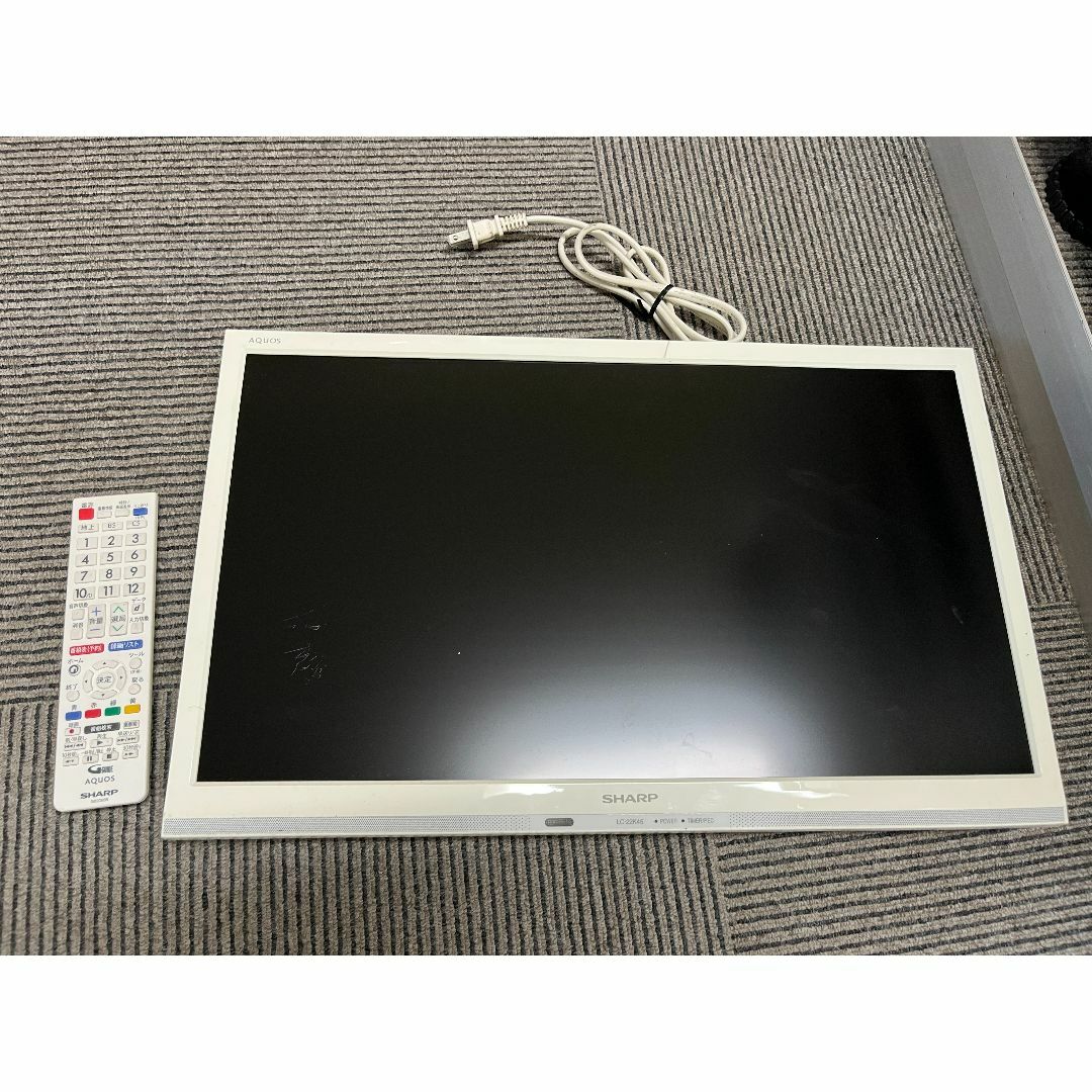 シャープ 液晶カラーテレビ LC-22K45 W（白）2018年製☆即購入OK！