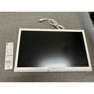 シャープ(SHARP)のシャープ 液晶カラーテレビ LC-22K45 W（白）2018年製☆即購入OK！(テレビ)