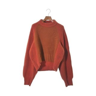 サカイ(sacai)のsacai サカイ ニット・セーター 3(L位) オレンジ系 【古着】【中古】(ニット/セーター)