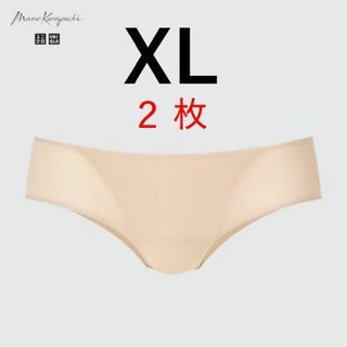 ユニクロ(UNIQLO)のメッシュショーツ　ヒップハンガー XL ベージュ ユニクロ　マメ クロゴウチ(ショーツ)