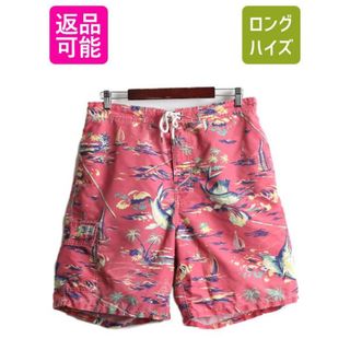 ラルフローレン(Ralph Lauren)のポロ ラルフローレン ハワイアン 総柄 ナイロン ショートパンツ アロハ XL(ショートパンツ)