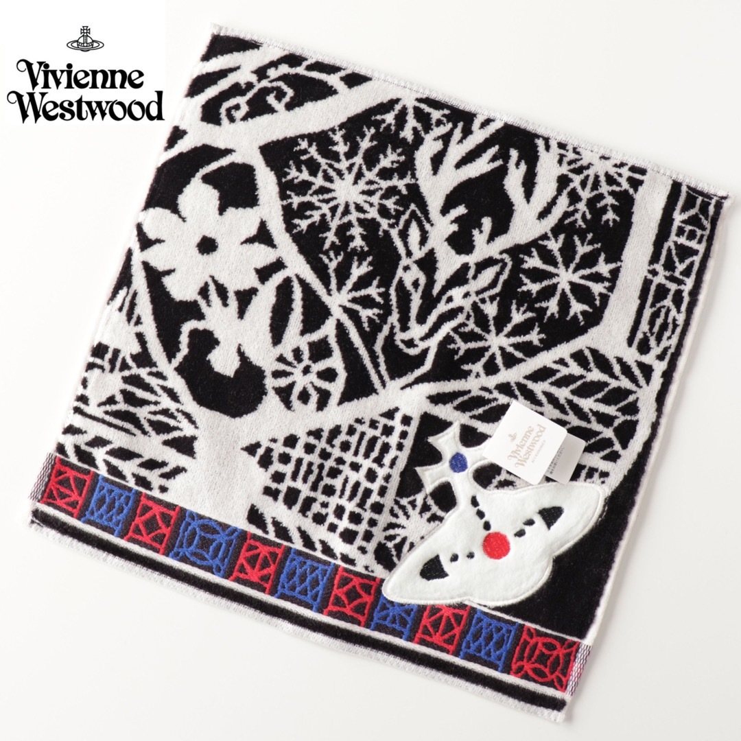 Vivienne Westwood(ヴィヴィアンウエストウッド)の⭐新品タグ付き ヴィヴィアンウエストウッド タオルハンカチ【オーブ柄】⭐ レディースのファッション小物(ハンカチ)の商品写真