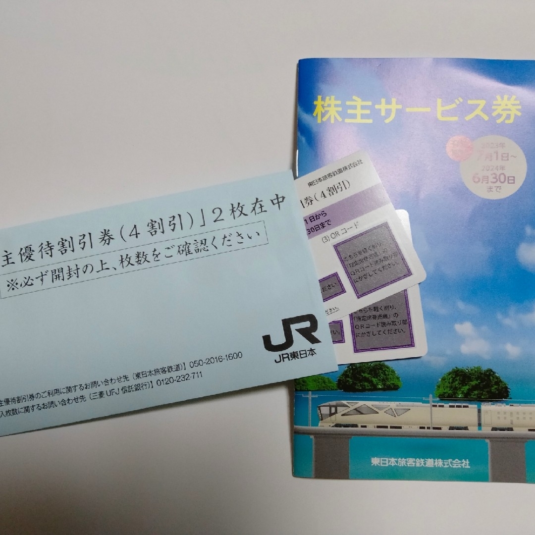 JR東日本 株主優待鉄道割引券 2枚