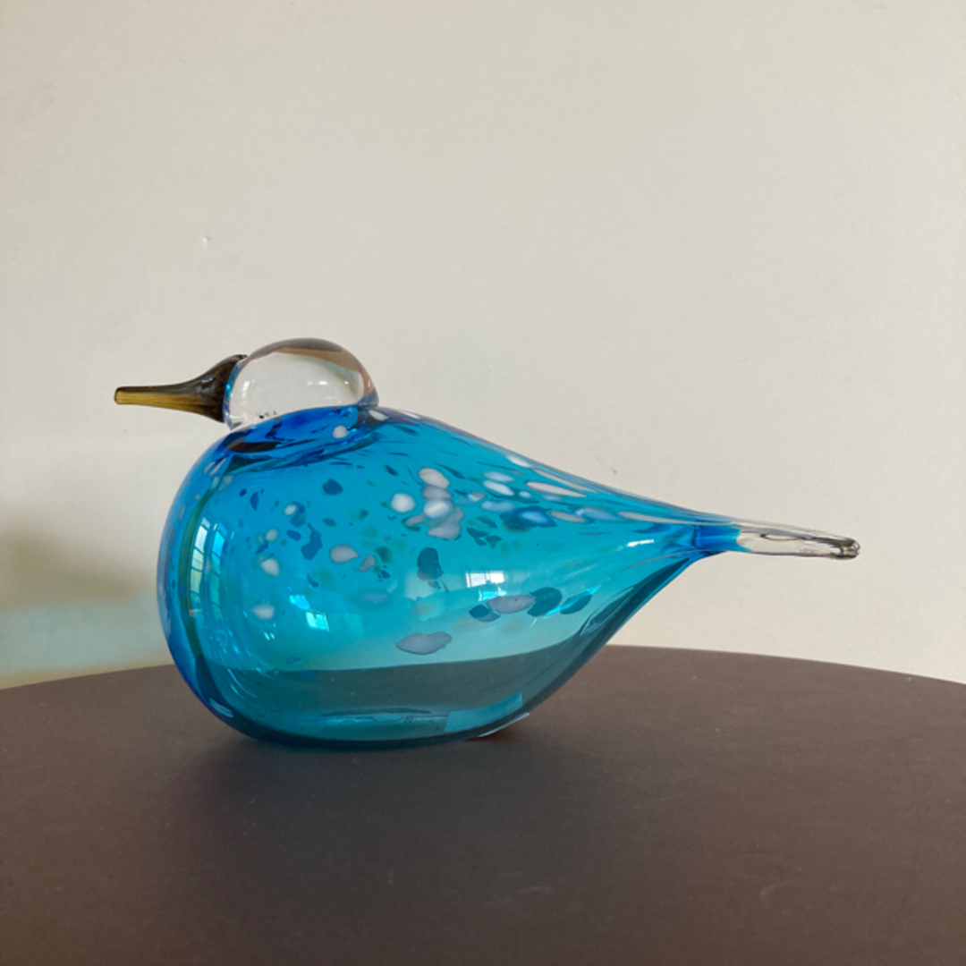 iittala(イッタラ)のイッタラバード　ブルーフィンチ　Blue finch ⑪ エンタメ/ホビーの美術品/アンティーク(ガラス)の商品写真