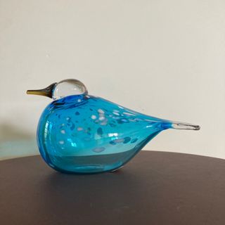 イッタラ(iittala)のイッタラバード　ブルーフィンチ　Blue finch ⑪(ガラス)