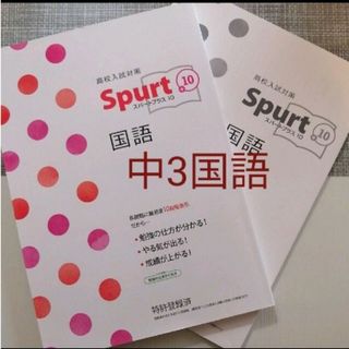 中3 高校入試対策★スパートプラス10★Spurt＋10 国語　解答付　塾教材(語学/参考書)